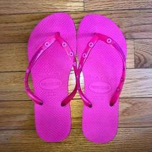 Pink Havaianas sandals